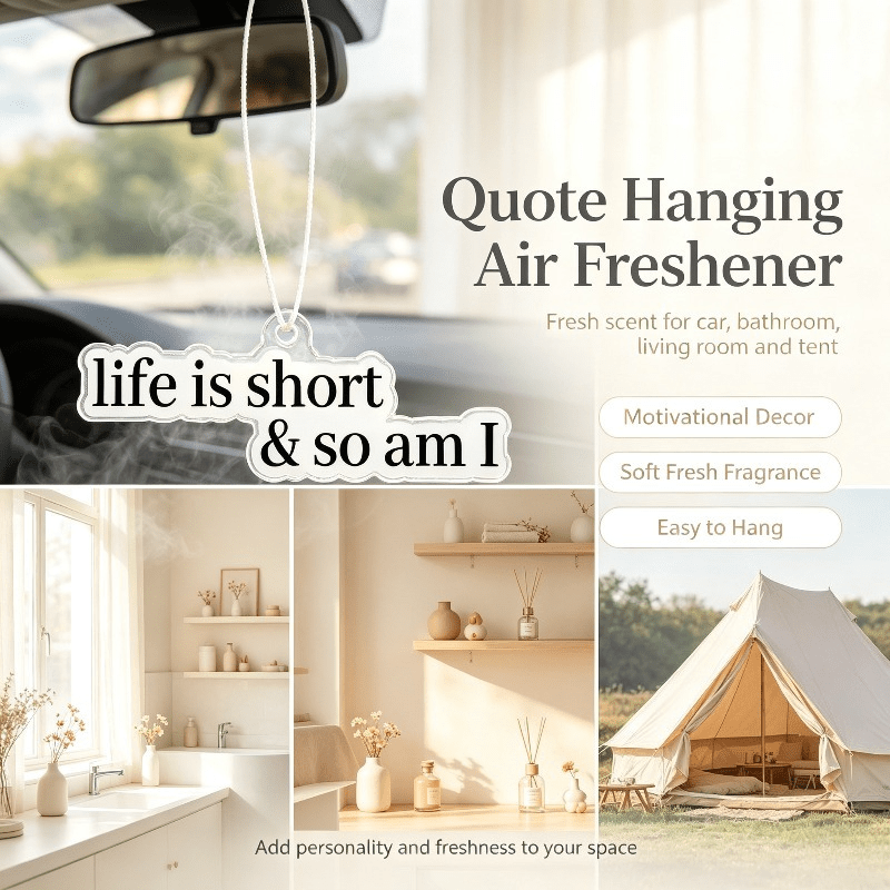 Car Air Freshener - Diffuseur d'Air pour Voiture avec Citation
