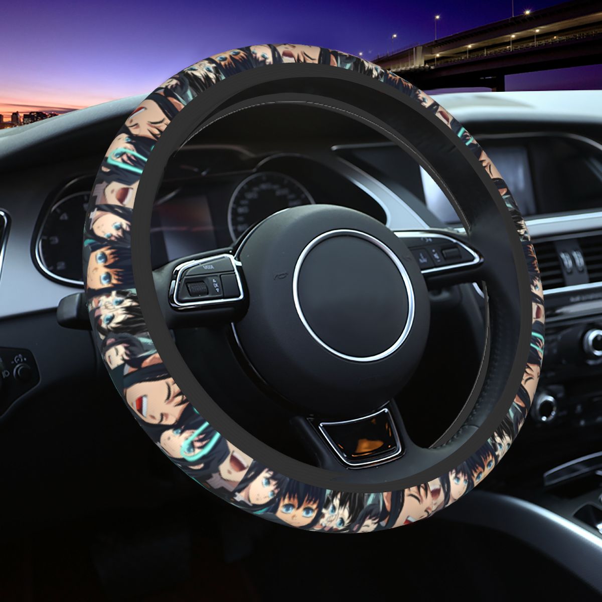 Car Accessories Japanese - Muichiro Demon S-Slayer Housse de volant