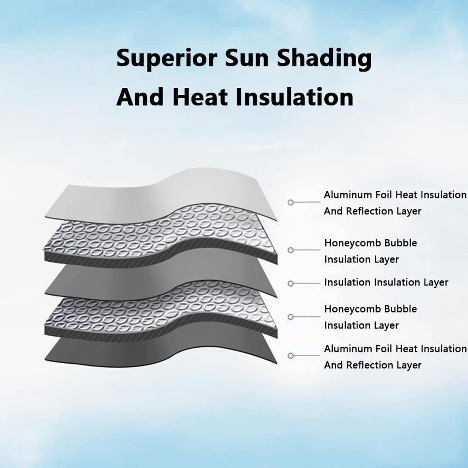 Windshield Sun Shade - Pare-soleil pliable à ventouse pour pare-brise,