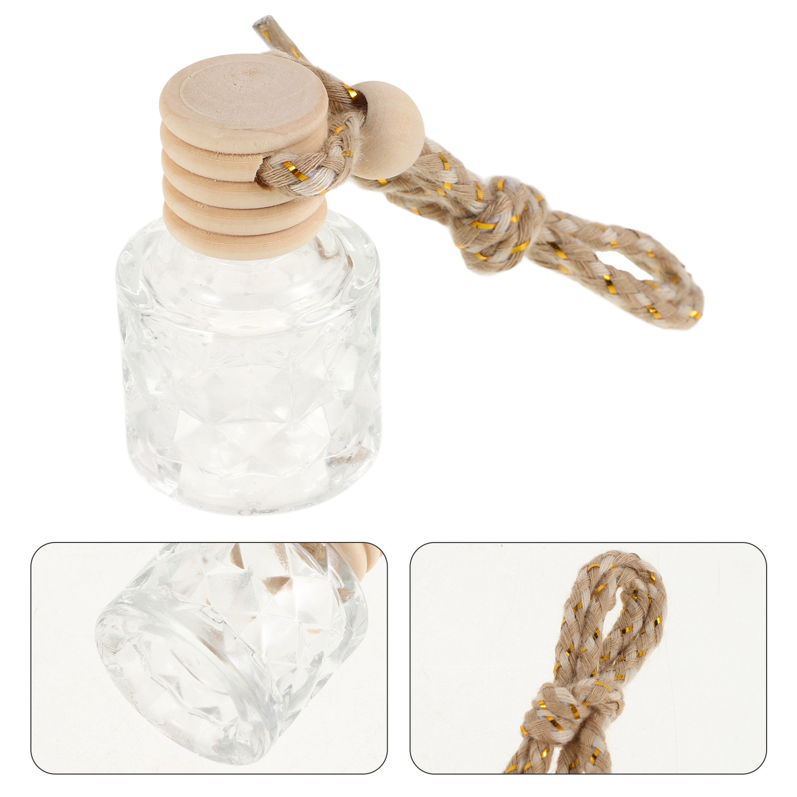 Car Air Freshener - 2 flacons en verre pour huiles